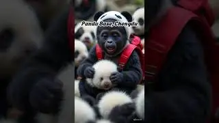 Gizmo Explores China! 🦍 Pandas, Dumplings, and the Great Wall! | Adorable Baby Gorilla Travels