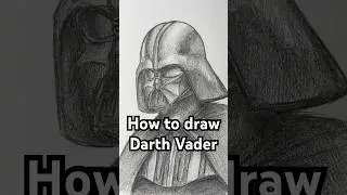 How to draw Darth Vader! Easy! #art #starwars #darthvader #anakinskywalker
