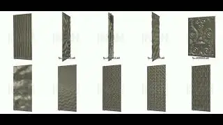 3D Wall Panel  STL Files for CNC(Alternatif: 