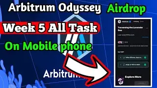 Arbitrum Odyssey week 5 Easy Step-by-Step Tutorial-Swapr & Dodox Tasks ( on mobile phone) 2024