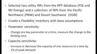 Flexibility Inventory for Western Resource Planners
