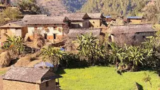 Beautiful Nepali Mountain Village Simple Happy Lifestyle|Rural Nepal Quest|Nepali Village Lifestyle|