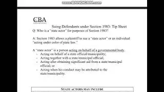 42 U.S.C. Section 1983 which rex can not use against thayer or archbell