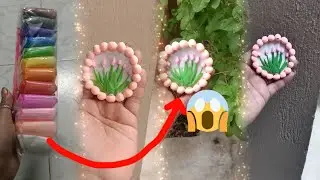 #sweety😊Art andcrafts#TopHow to make miniature air dry clay craftvery easily with clay #shor
