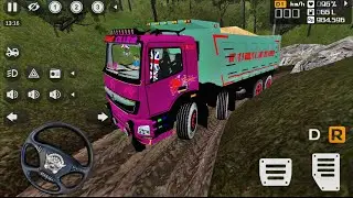 Offroad 12 Wheel 🎡 Indian Bharat Benz Truck Mod Driving | Bus Simulator Indonesia | Bussid Mods 2026