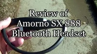 Bluetooth Neckband headphone Review Amorno SX888 Foldable Wireless Headset with Retractable Earbuds