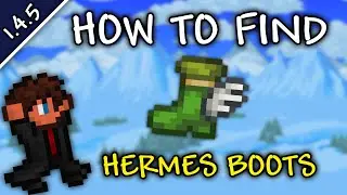 How To QUICKLY Find Hermes Boots In Terraria 1.4.5.4 | Hermes Boots Seed 1.4.5.4