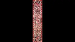 Lot #2003 ANTIQUE TRIBAL KURDISH RUNNER RUG. 15 FT X 3 FT 9 IN (4.57 M X 1.14 M)