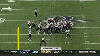 Will Lutz Game Winning Field Goal | Texans vs. Saints | NFL