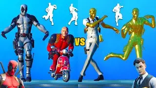 DEADPOOL vs MIDAS - Dance Battle of Best Skins in Fortnite