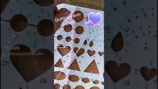 Quilling paper heart quilling art /Shorts /Thunya Craft Studio  