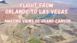 ORLANDO TO LAS VEGAS - FLIGHT EXPERIENCE WITH FRONTIER AIRLINES 🇺🇸 AMAZING VIEWS OF GRAND CANYON