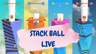 Stack Ball Live Game WoW! Part 4 #livefeed #stackball