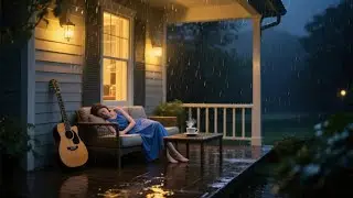 Night Routine Rain Sleep Stream with Piano and Steady Rain Sounds