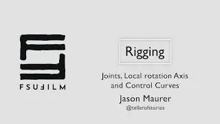 Rigging up joint based rig with rotation offsets