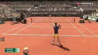 Alcaraz VS Zeppieri Roland Garros 1R - Tennis Elbow 4