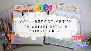 2024 Budget Set Up / Yearly Budget / 7x9 Monthly Planner / Low Income Budget / Whistle Stop Stickers