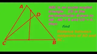 Rmo 1993 question | geometry tricks | find the distance between midpoints of AD and BC|rmo and inmo.