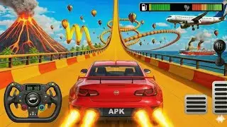 || Impossible Mega Ramp Racing - 3D Crazy GT Car Stunts & Monster Truck - Adventure Gameplay 🔥