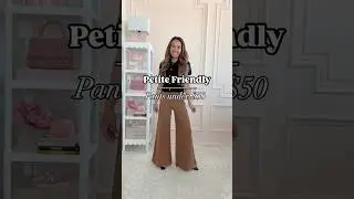 Petite wide leg pants for under $50! Shop it here:  