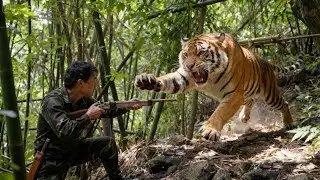 The ferocious tiger appeared on the first day of winter, set traps and carried food to safety