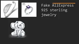 Fake AliExpress 925 sterling silver jewelry