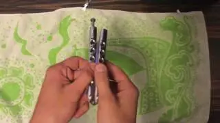 Easy zen rollover tutorial (left handed) balisong/butterfly knife