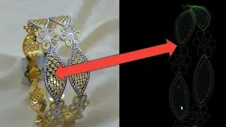 सीएनसी चूड़ियाँ डिजाइन Make in Corel draw kaise Bannte hai#coreldraw