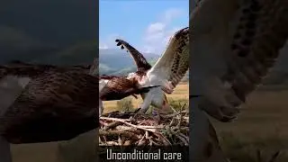 Eagle Mom with Two Fish | Amazing Feeding of Chicks in the Nest | The Focus | @thefocusgoal