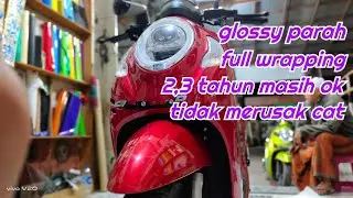 all new SCOOPY merah dof pasang transparan glossy [2]