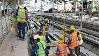 Construction Trial Gauge Run to check Platform  Edge & Height level Clearance