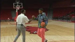 CJ plays a game of HOGS with JD Notae