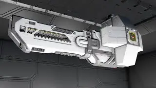 Space Engineers - Interior railgun turret is surprisingly effective