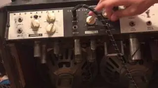 Magnatone 260 Amplifier testing.
