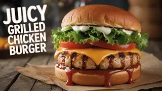 Juicy Grilled Chicken Burger Recipe | Easy & Delicious!