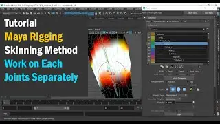 Hindi Tutorial | Maya Rigging | Skinning Method - Working on Each Joint Separately