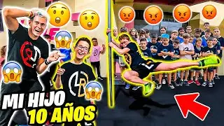 MI HIJO de 10 AÑOS vs TODOS los NIÑOS del EVENTO LR😱*COMPETICIÓN de PARKOUR*