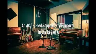 Ac/Dc - Led Zeppelin Style (In A) - Backing tracks for guitar