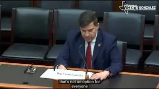 Financial Services Committee Rep. Gonzalez Member Day Testimony