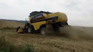 ŻNIWA 2023 KOSZENIE PSZENICY NEW HOLLAND CS 640
