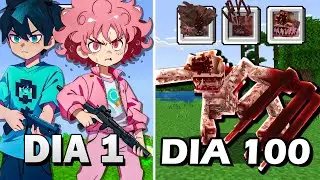 SOBREVIVI 100 DIAS no APOCALIPSE ZUMBI MINECRAFT - O FILME