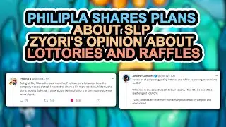 Axie Update: PHILIPLA SHARES PLANS ABOUT SLP | ZYORI'S OPINION ABOUT LOTTORIES AND RAFFLES FOR SLP