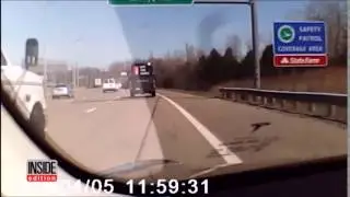 Tesla Auto Pilot Car Avoides an Accident