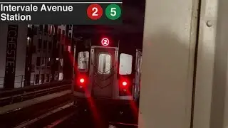 R142 Wakefield 241st Street Bound (2) Train Leaving @ Intervale Avenue