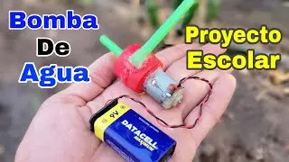 Mini Bomba De Agua Casera con Motor | Experimentos Caseros