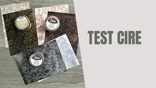 Je teste les cires &agrave; dorer #sizzix  DT @custodecotutos8698 