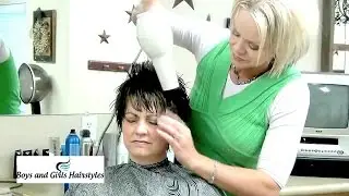 Women's Short Faux Hawk Cut | Hairstyle Technique