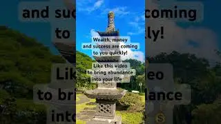 🏯 Claim Your Abundance 💰 | Japanese Temple Statue Blessing for Wealth & Prosperity ✨
