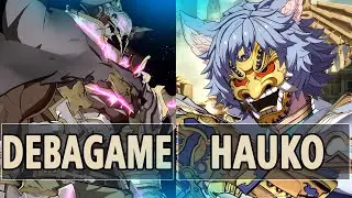 GBVSR: Debagame (Vaseraga) Vs Hauko (Seox) | High Level Gameplay.