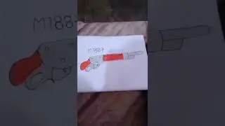 love m1887 gun drawing ❣️❣️